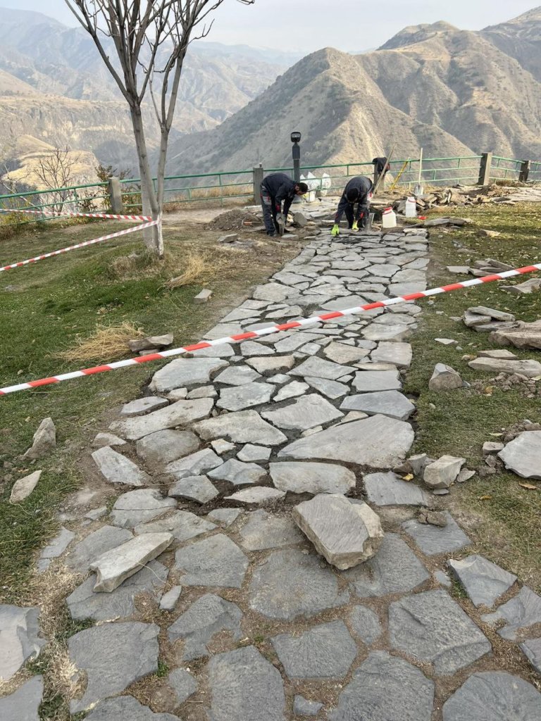 New alley in “Garni” Historical and Cultural Museum-Reserve